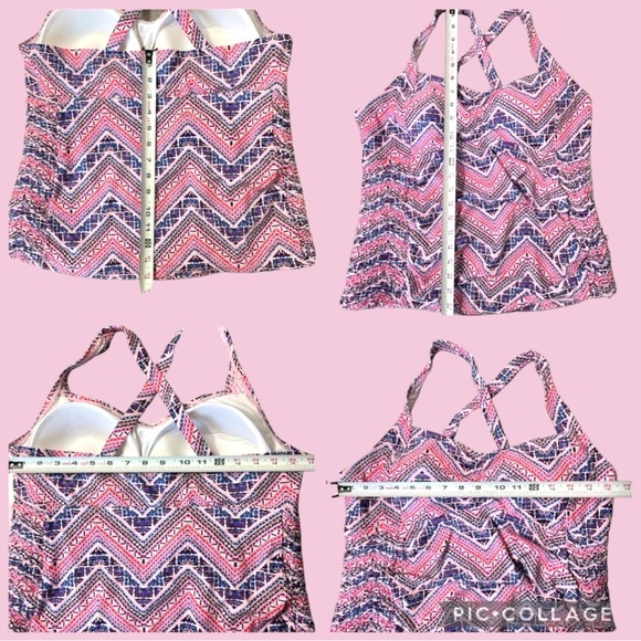 Beach Bump by Motherhood Maternity Chevron 2-Piece Tankini Bathing Suit - Picture 9 of 15